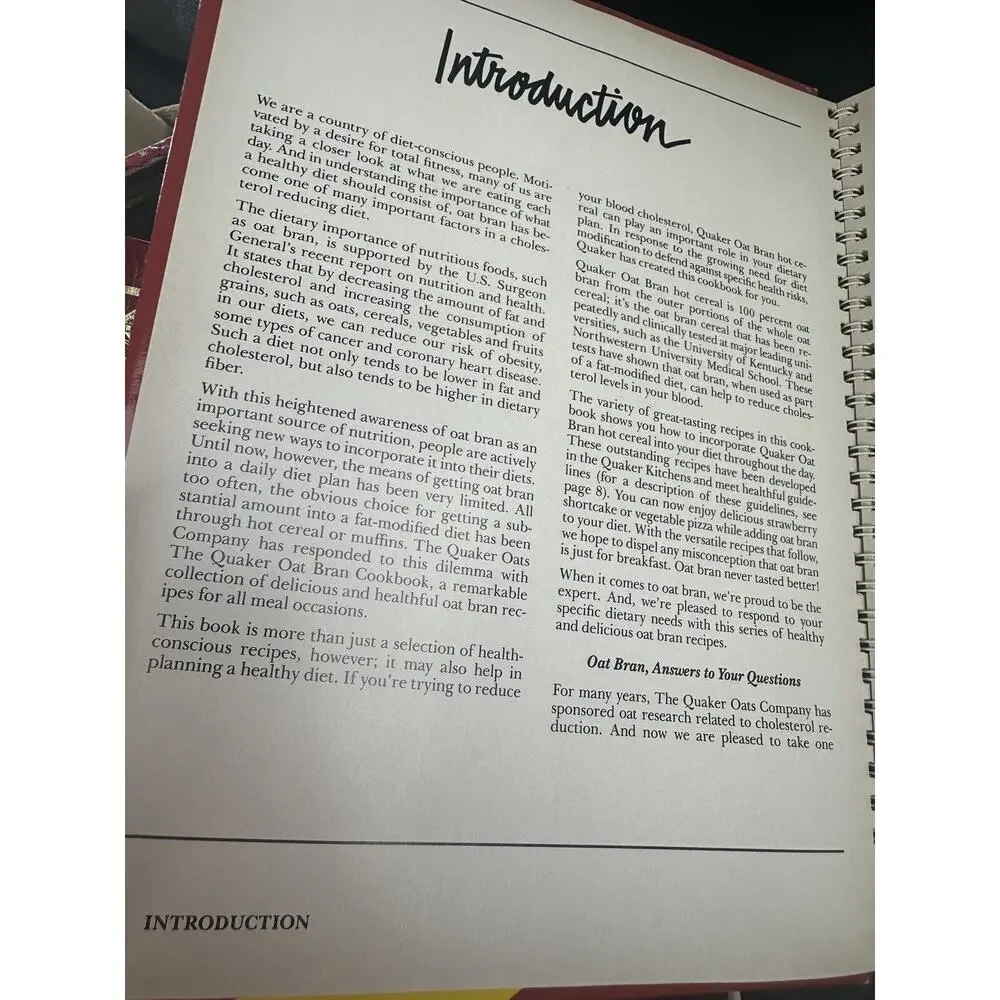 1989 Quaker‎ Oat Bran Hot Cereal Cookbook